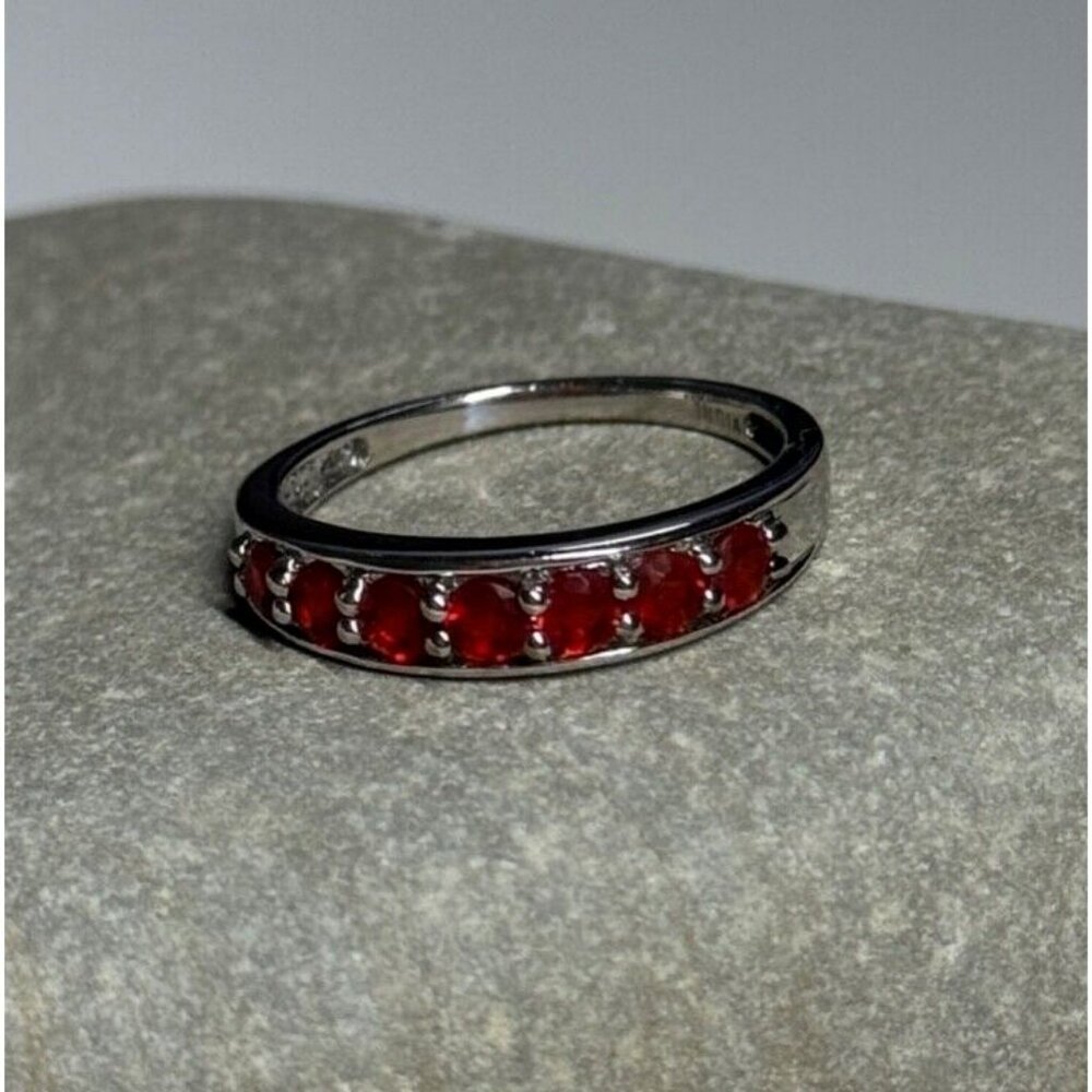 925 STERLING SILVER SPINEL RING SIZE 7.5 - Picture 6 of 8